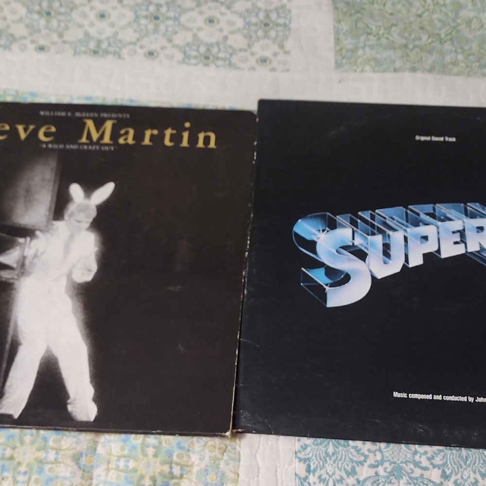 Steve Martin and Superman Vinyl Records